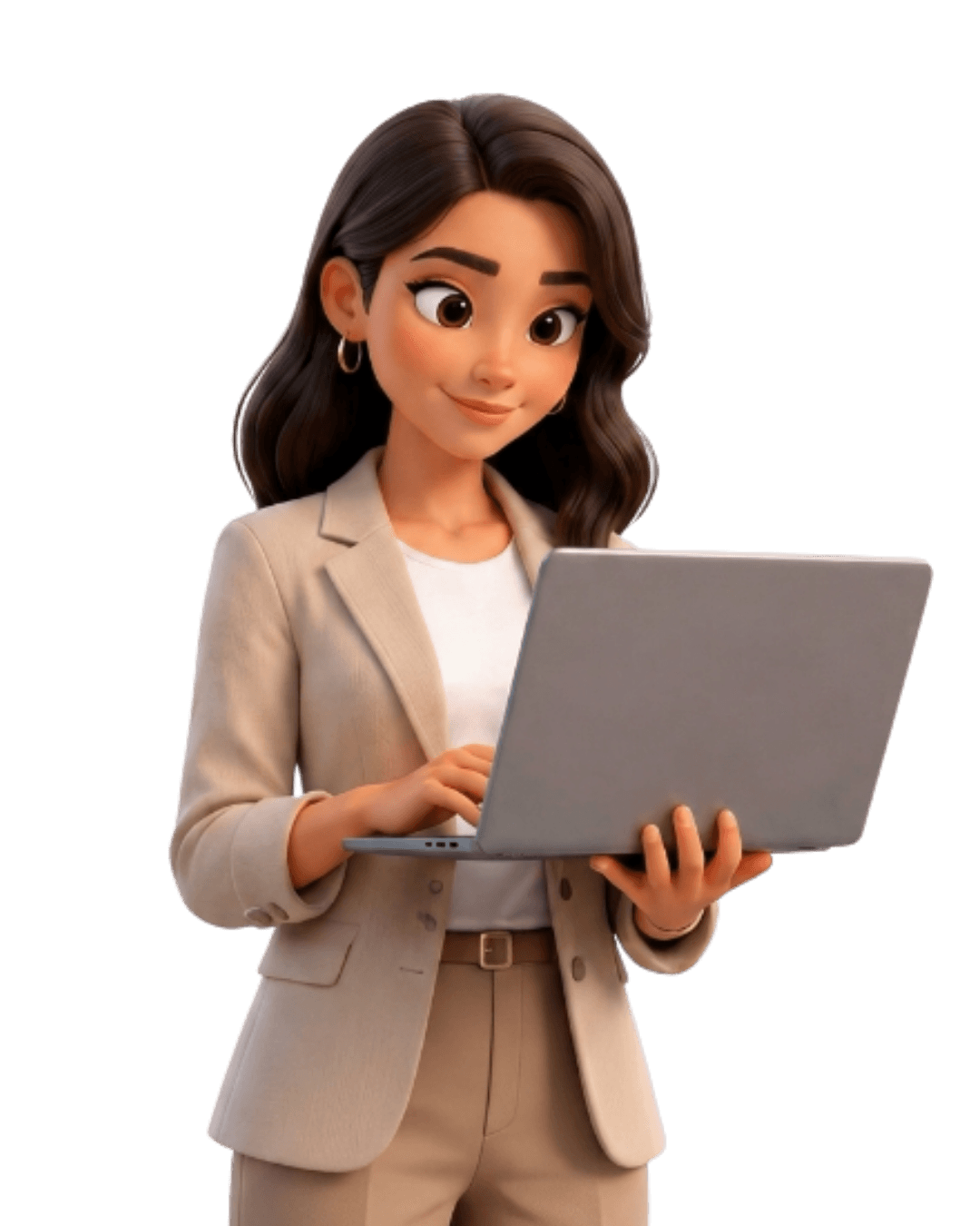 Recruiter using AI-powered resume screening and candidate matching software